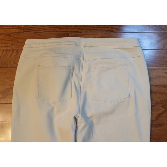 Woman Within Plus Size 18W Tall Khaki Beige Straight Leg Jeans Pants - Picture 4 of 14